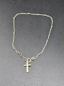 14K Gold Bracelet - Cross