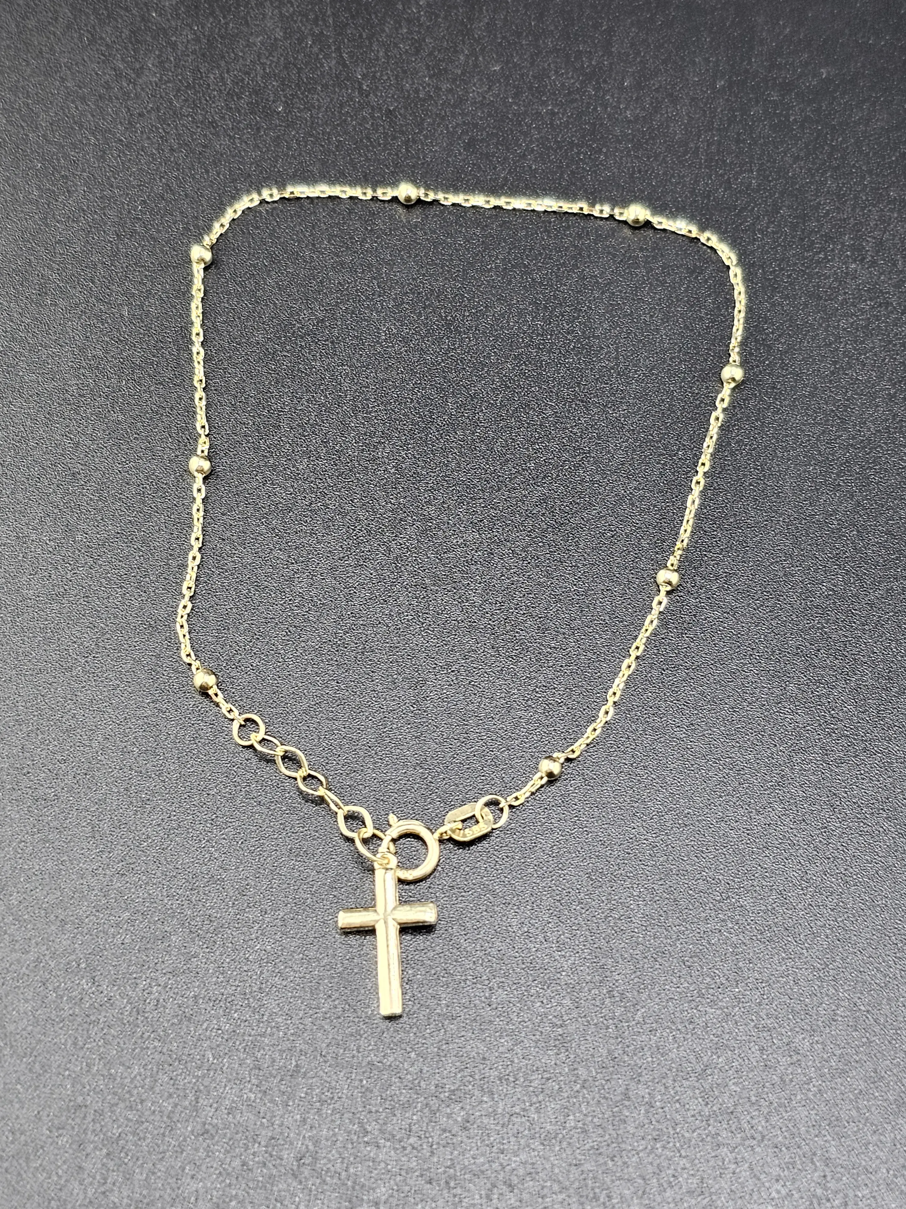 14K Gold Bracelet - Cross