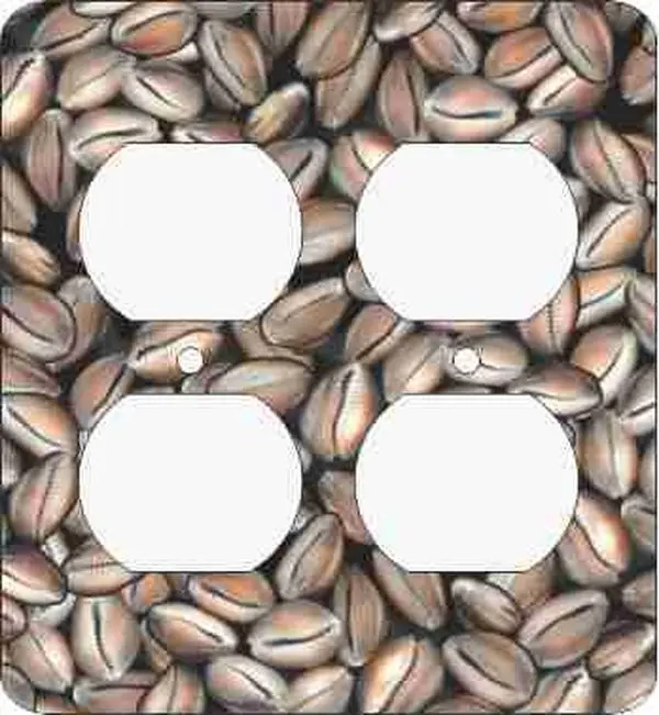 Cowie Shells Quad Outlet Cover (African American Outlet Plate)