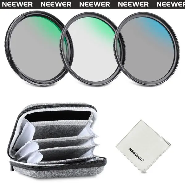 NEEWER NW Series 67mm UV/CPL/ND4 Lens Filter Kit, 3-Pack Multi-Coated Camera Lens Filters Set for DSLR, UV Protection, Polarizer Filter, ND4 Neutral Density, Reduce Glare & Improve Color for Photography & Video tiktokshopbacktoschool