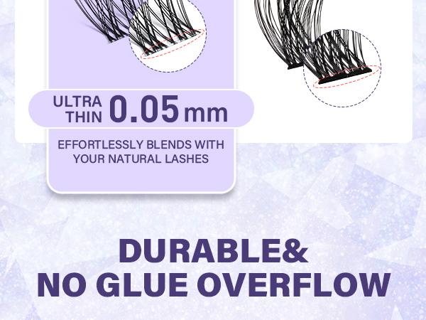B&Q Flora Kit l Airy Natural Wispy Look,Featherlight Weightless Feel,C Curl Invisible Band 8-18mm Beginner Friendly DIY Eyelash Extensions at Home Makeup Cosmetic Feb Stockup