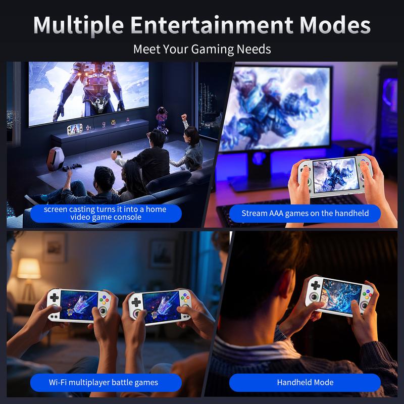 ANBERNIC RG 477M Retro Game Console Android 14 Dimensity 8300 Game Player 4.7-inch LTPS In-Cell Display RGB Hall Joystick RG477M Aluminum Alloy Shell Large Screen Handheld Game Console