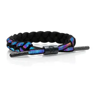 "Void" Reflective Braided Bracelet
