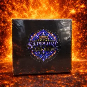 Royal Sapphire Case - Contains 1 Signed Mini Helmet or 1 Signed Jersey - Collectible Sports Memorabilia