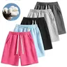 Men's Casual Cotton Shorts Ideal for workouts, jogging, and everyday lounging at home. Soft against the skin with moisture-wicking properties. Features a high-stretch drawstring waistband for adjustable fit. Relaxed straight-leg silhouette
