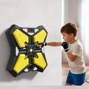 Music Boxing Machine for Adults & Kids Smart Bluetooth Training Equipment with Gloves Wall Mounted Workout Punching Machine for Home Office Gym Superior Sound Quality