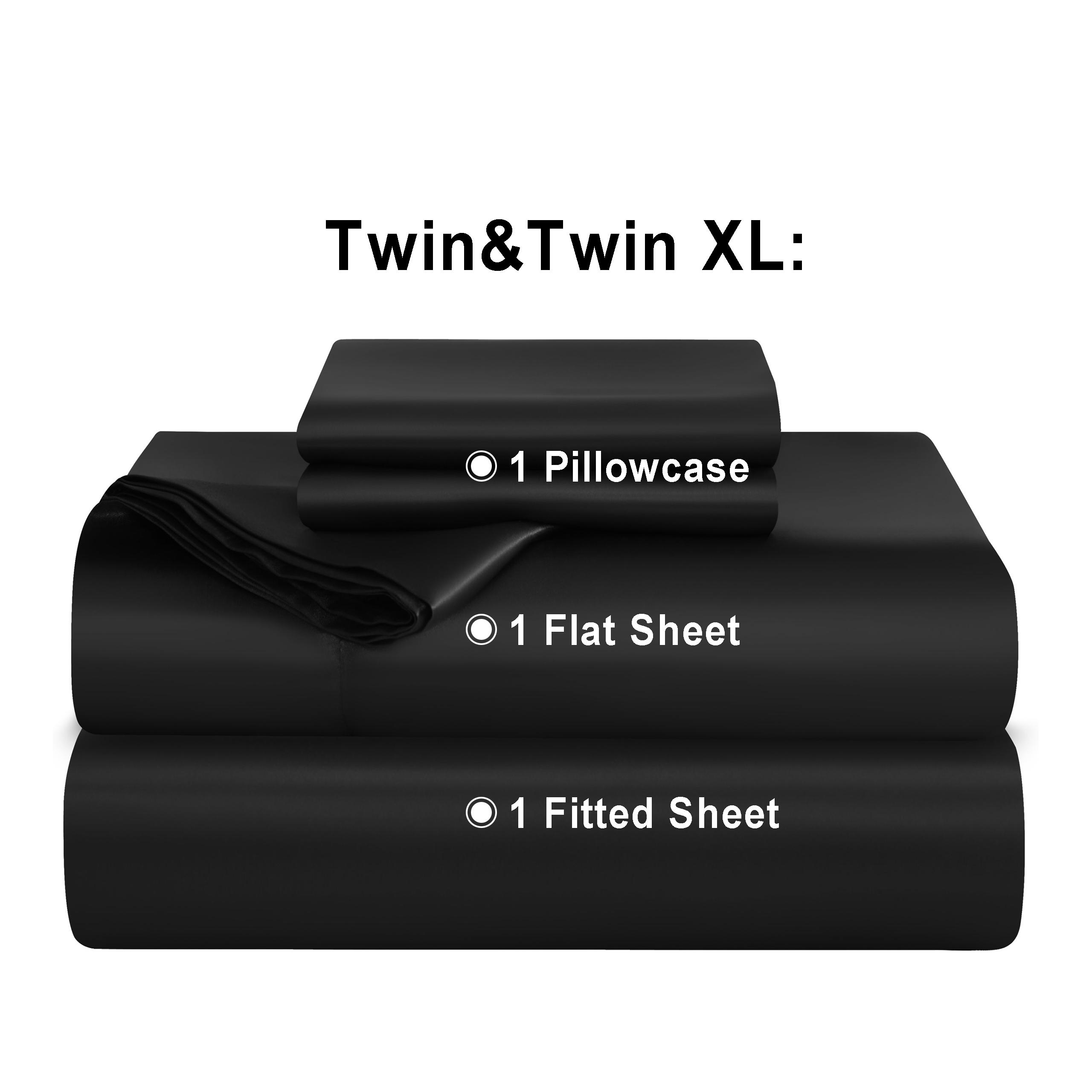 NTBAY Silky Satin Sheet Set - Silk-Like Smoothness for Hair & Skin | Easy Care NTBAY Silky Satin Sheet Set - Silk-Like Smoothness for Hair & Skin | Easy Care