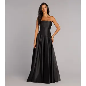 Constance Satin A-Line Formal Dress