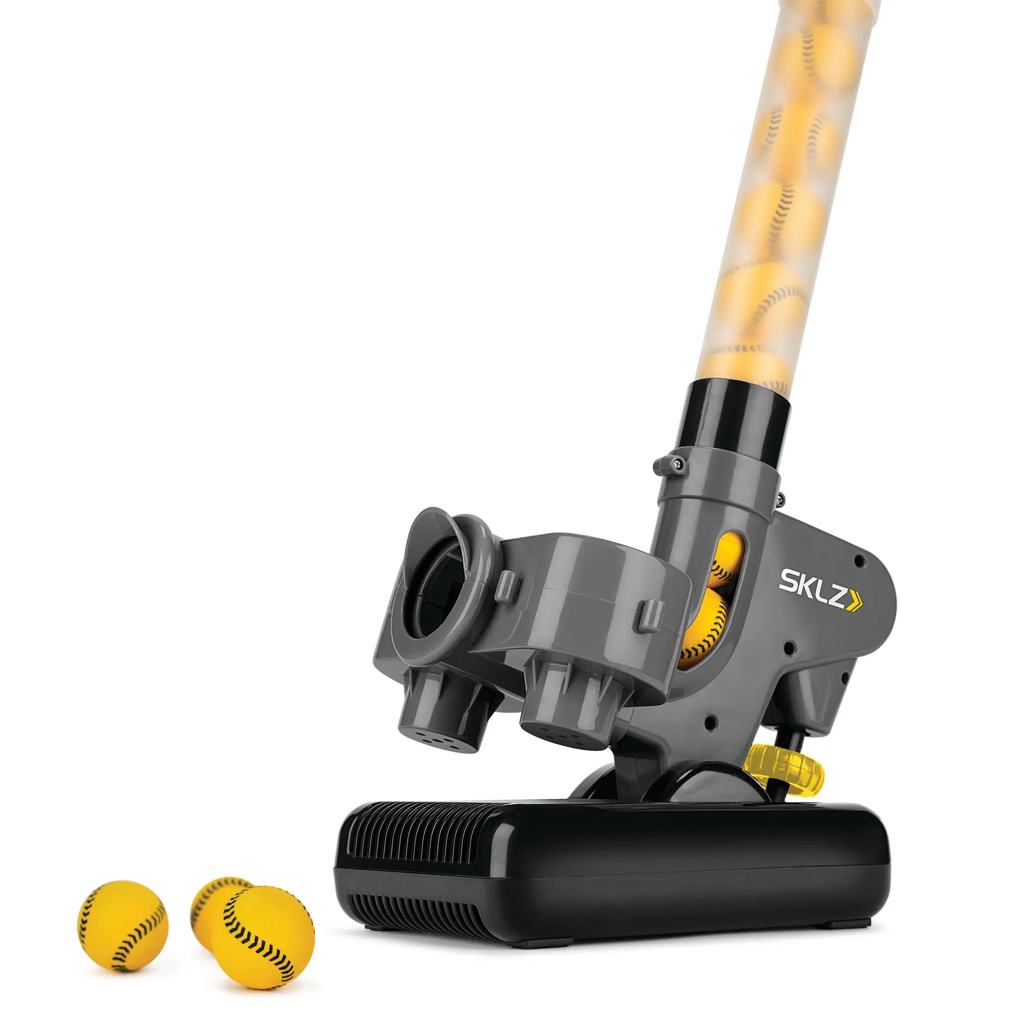 SKLZ Lightning Bolt Pro Baseball & Softball Pitching Machine - Portable Lightweight Training Equipment for Visual Tracking, Reaction Drills, Skill Enhancement