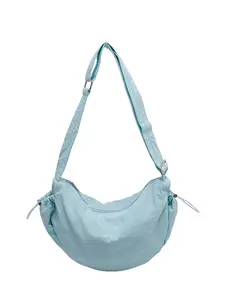 Women's Fashion Solid Color Nylon Crossbody Bag, Fashionable Lightweight Shoulder Bag for Daily Use, Lightweight Work Tote, Casual Versatile High-Quality Commuting Tote Bag, Suitable for All Seasons Commuting