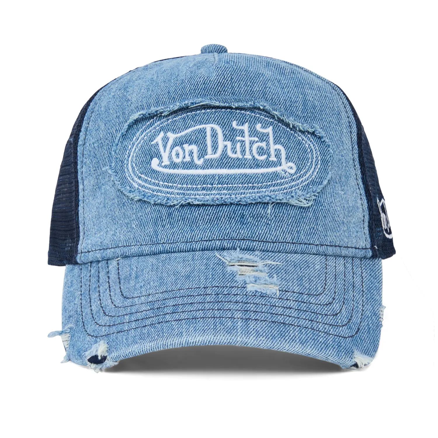 Blue Von Denim Trucker Hat