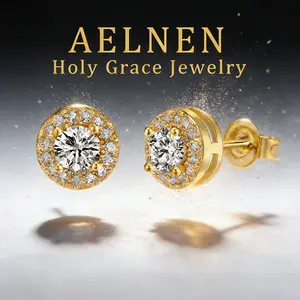 AELNEN Women's Earrings - S925 Sterling Silver Hypoallergenic for Sensitive Skin - Lightweight Comfort Fit Design