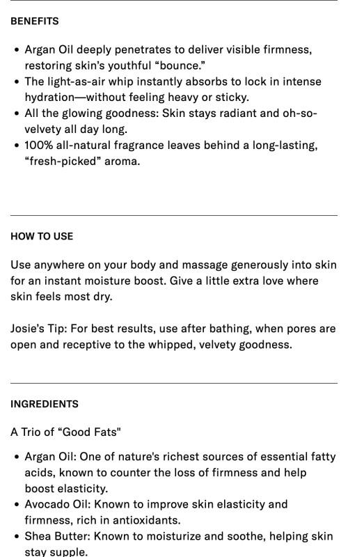 Topless Tangerine - Travel Size Whipped Argan Oil Refillable Firming Body Butter