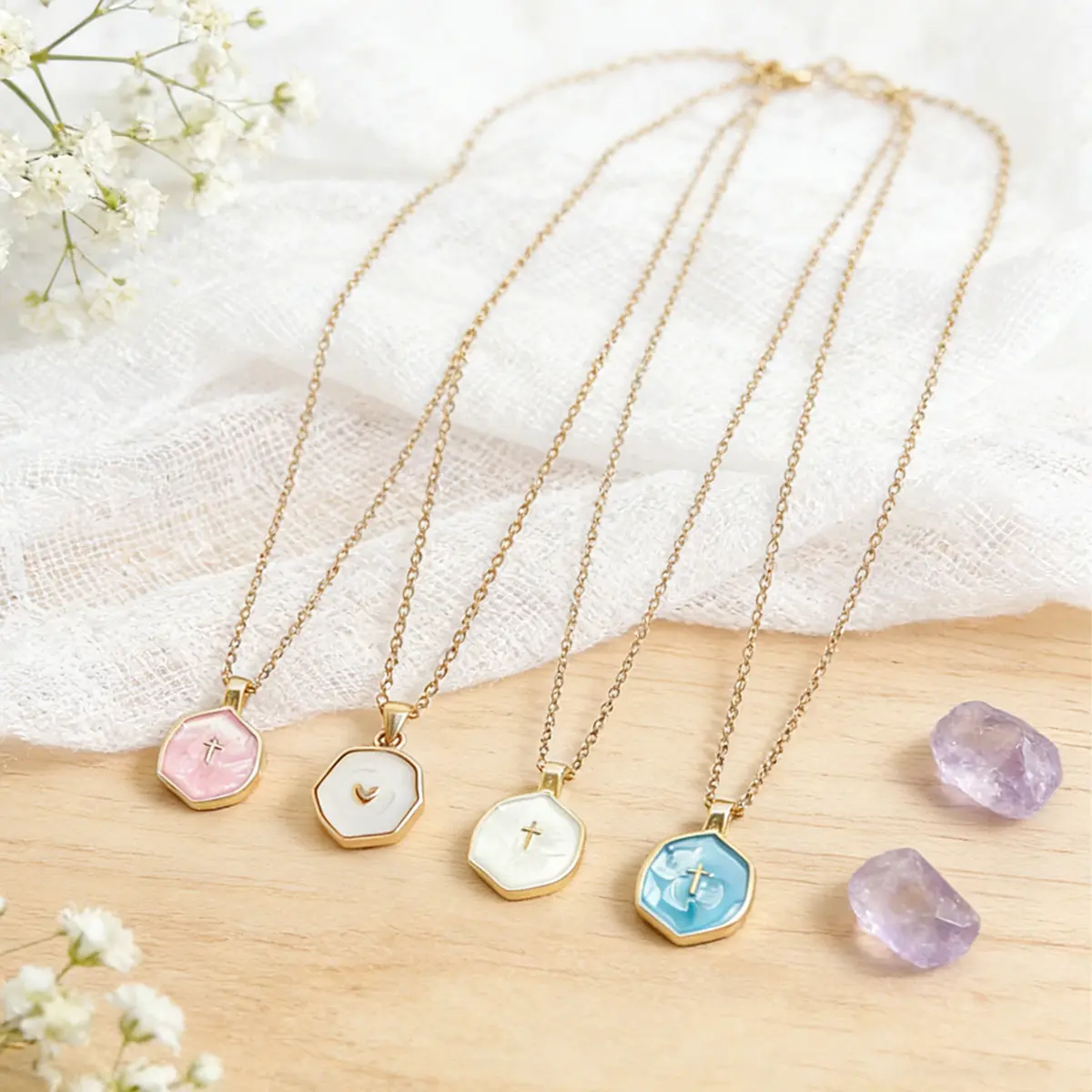 14K Gold Plated Cross Choker Necklace – Small Dainty Pendant, Waterproof & Non-Tarnish, Trendy Christian Jewelry for Women & Girls, Ideal for Easter, Baptism & Religious Faith Gifts