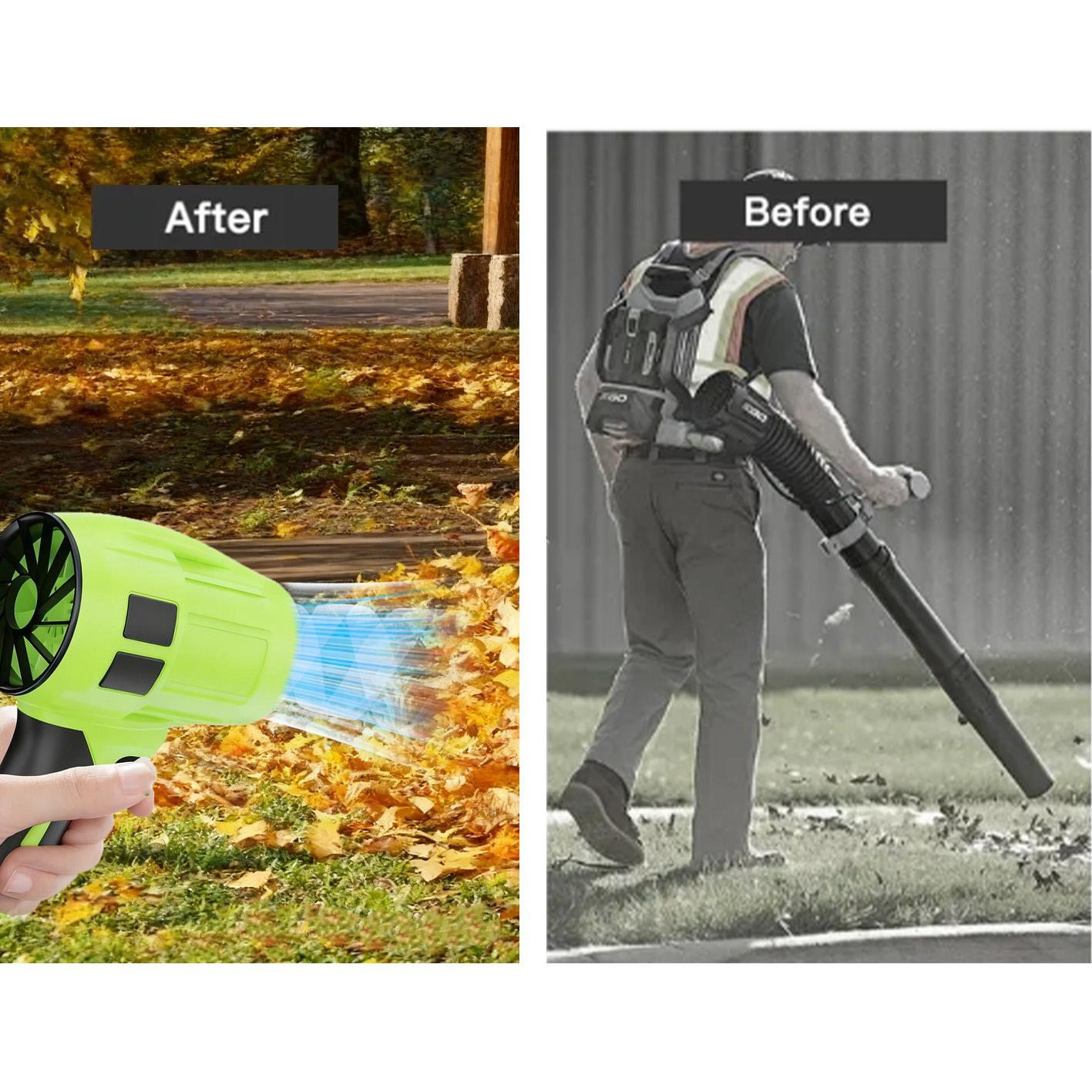 Turbo Jet Blower,Leaf Blower, Violent Turbo Fan, Pure Copper Motor,Car Drying After Wash, Handheld Snow Blower,Cordless Turbo Power Air Duster,Home Improve,Garden Mainte Perfect Christmas & New Year Gift Idea