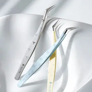 Precision Tweezer Set for Diorama Stickers Journal & Craft Tools Gold Feather Tweezer