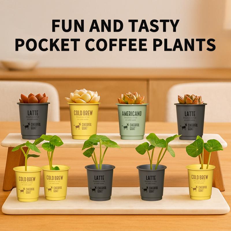 Coffee & Mug Combo Cheerful Goat Freeze-Dried Instant Cold Brew Coffee 15 Cups  No Sugar, No Additives, Low Acid, Healthy for Iced & Hot  Insulated Coffee Mug Combo – Stainless Steel Travel Coffee Tumbler with Ceramic Liner Beverage