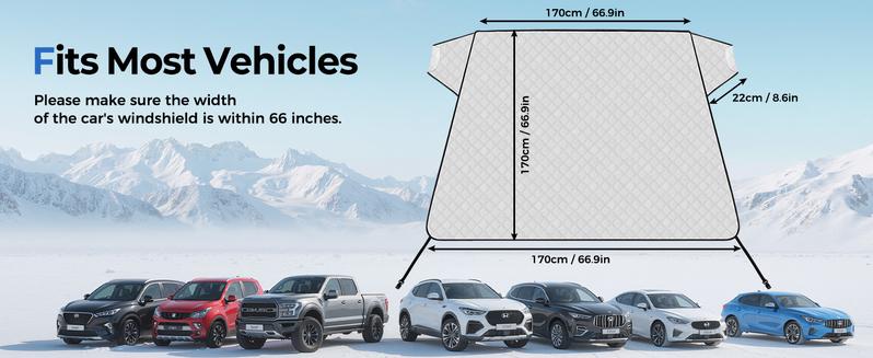 Black Friday Deal-FLORICH Car Windshield Cover Snow & Sun Protector - Foldable Anti-Frost & UV Guard with Side Mirror Covers for Quick Setup Universal Fit for Car Truck SUV Van MPV windshield cover car cover for snow sunshade anti-snow Black Friday Deal-FLORICH Car Windshield Cover Snow & Sun Protector - Foldable Anti-Frost & UV Guard with Side Mirror Covers for Quick Setup Universal Fit for Car Truck SUV Van MPV windshield cover car cover for snow sunshade anti-snow