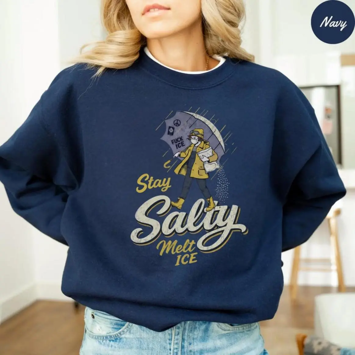 Salty Protest Sweatshirt, Unisex Shirt For Men Women