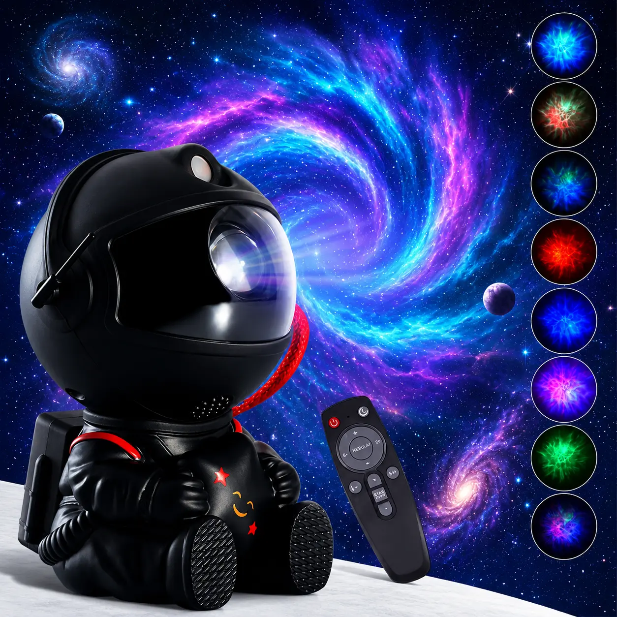 Astronaut Star Projector - Remote Control Space Projector, Cool Tech Gadgets, Unique Room Decor, Relaxing & Unique Gifts for Him, Home & Festive Decoration Lighting
