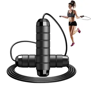 LMMAKE Premium Adjustable Jump Rope with High-Speed Ball Bearings Durable Steel Wires for Tangle-Free Skipping Effective Calorie Burning & Cardio Exercise for Home Gym & Outdoor Use
