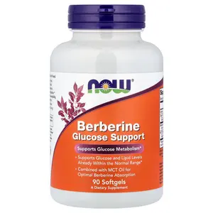 NOW Foods Berberine Glucose Support, 90 Softgels NOW Foods Berberine Glucose Support, 90 Softgels
