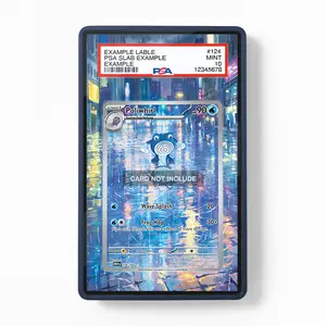 Poliwhirl 176-165 IR AR Pokemon 151 Graded Display Case, Extended Art, Extended Display Case, Extended Art Case PSA Graded Guard Case / Magnetic Case / Screws Case (CARD NOT INCLUDED)
