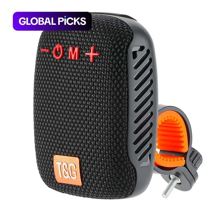 T&G Portable Wireless Bluetooth-compatible Speaker with Handlebar Mount, Waterproof Rechargeable Outdoor Loudspeaker for Cycling, Hiking and Camping #GLOBAL PICKS