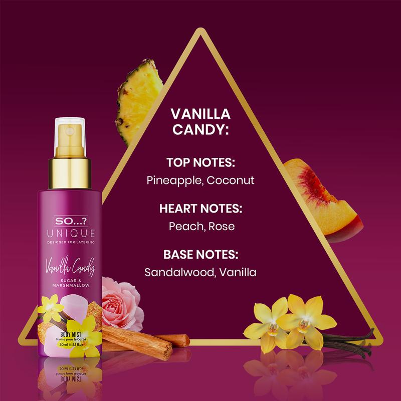 SO...? Unique 4PCS Body Mist Set - Vegan Cruelty-Free Perfumes for Women - Vanilla Candy, Sweet Pea, Truffle Cream, Cashmere - 650 to 1000 Sprays - Long Lasting Eau de Parfum Gift Set Long-Lasting Women's Floral-Fruity Perfume Set SO...? Unique 4PCS Body Mist Set - Vegan Cruelty-Free Perfumes for Women - Vanilla Candy, Sweet Pea, Truffle Cream, Cashmere - 650 to 1000 Sprays - Long Lasting Eau de Parfum Gift Set Long-Lasting Women's Floral-Fruity Perfume Set