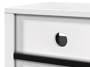 DWVO LED TV Stands for Living Room, TV Stand 55 inch TV, Entertainment Center with Storage, Modern White TV Stand, High Glossy Wood TV Media Console Cabinet, Black & White