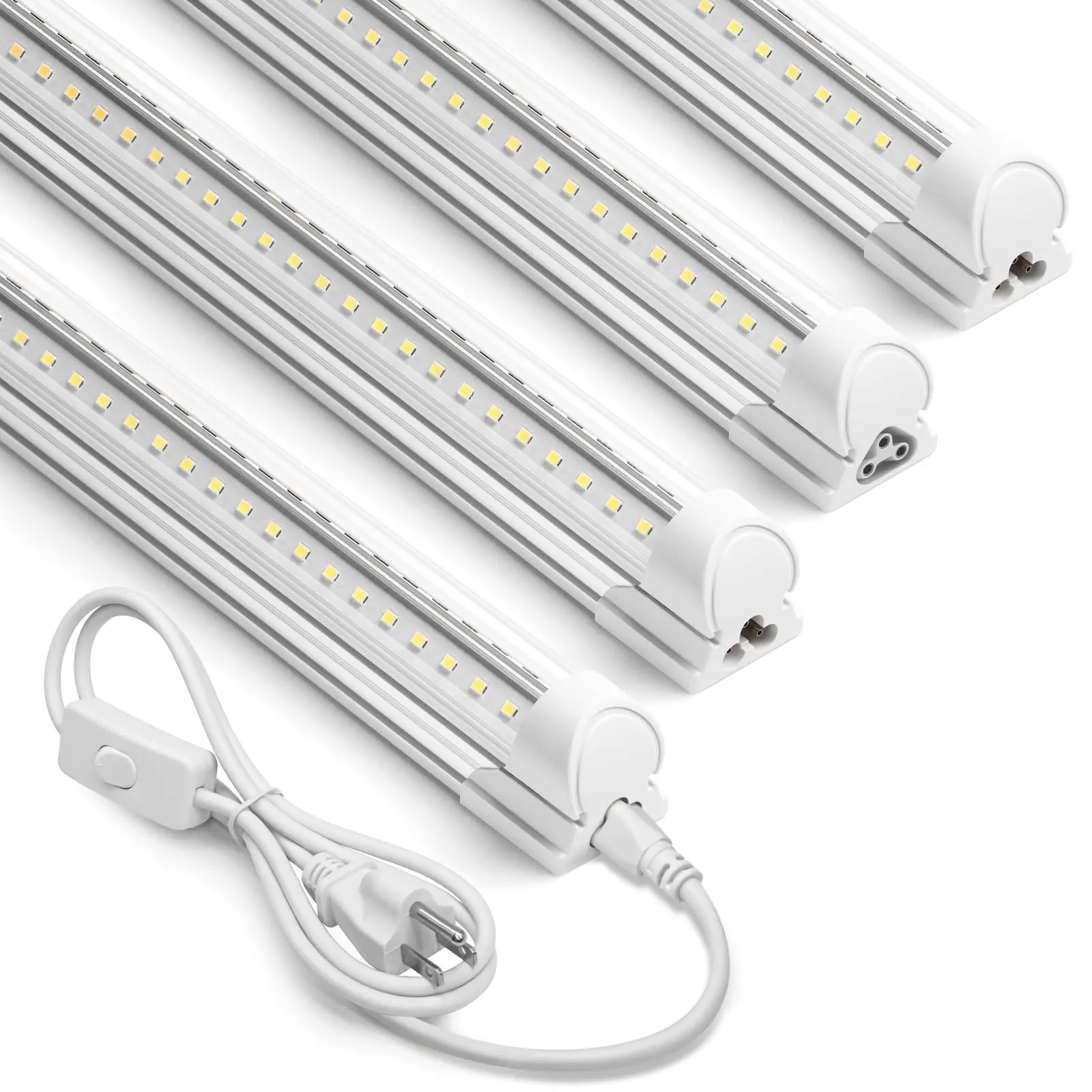 Barrina T8 2FT LED Shop Light, 3000LM, 20W, for Garage, Workbench, Cabinet, Workshop, Room, Linkable, 6500K, 4 Packs,sohochic