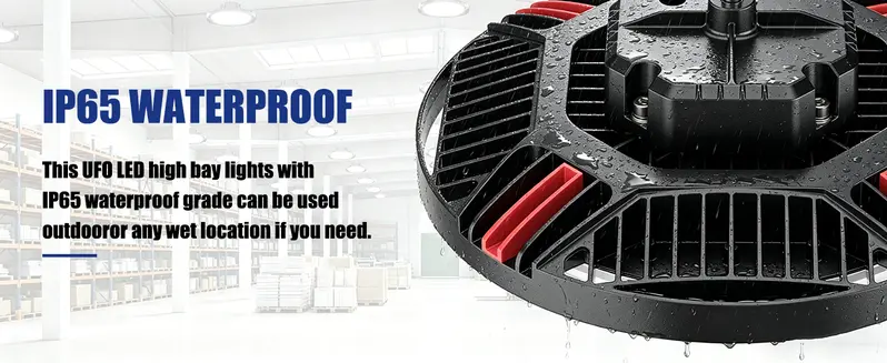 Super Bright LED UFO High Bay Light - 24000LM, 5000K Daylight, 160W, 700W MH/HPS Equivalent, 50000 Hours, IP65 Durable Waterproof Light, Water Resistant Aluminum Outdoor Fixture with US Plug & 6 ft Cord for Warehouse, Shop Super Bright LED UFO High Bay Light - 24000LM, 5000K Daylight, 160W, 700W MH/HPS Equivalent, 50000 Hours, IP65 Durable Waterproof Light, Water Resistant Aluminum Outdoor Fixture with US Plug & 6 ft Cord for Warehouse, Shop