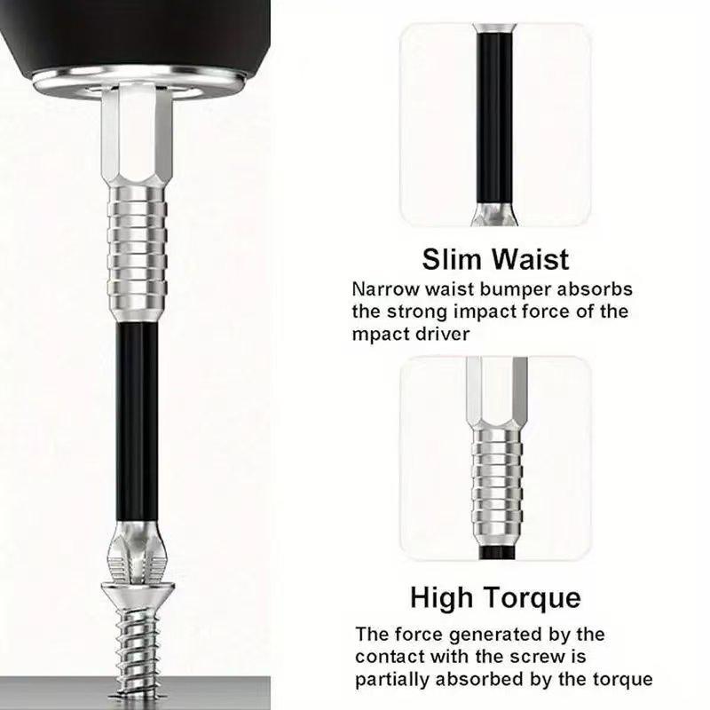 18/15pcs K5 Anti-Slip Impact-Resistant Threaded Bits Set Metal Surface Recommendation,  Home Decor Use, Screwdriver Set|Hexagonal Head Style|Metal Surface Compatible, Screwdriver Set, Magnetic Screwdriver Set, Magnetic Screwdriver Bit, Magnetic Bit Set