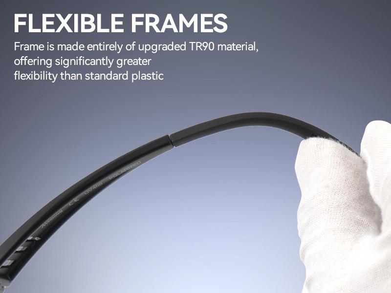 Fashion Polarized Fit Over Sunglasses for Men, UV400 Protection, Rectangle Lightweight Wrap Around Shades For Men ST0070