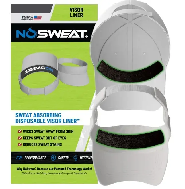 NoSweat Clearance Item - Great Deal! - Visor/Hat Liner - 25 Pack