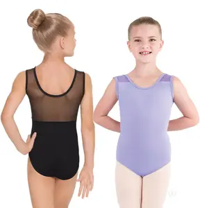 New Leotard Eurotard 44586C Lycra Tank Mesh Insert Girl's Many Colors