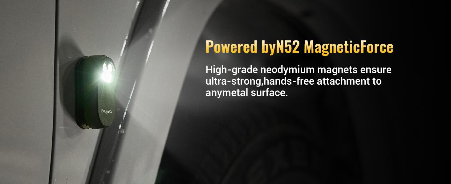 【BougeRV Pocket Flashlights】 Portable Clip Light, Bright 500 Lumens Mini Flashlight with 5 Modes, USB-C 600mAh Rechargeable, Magnetic Keychain Flash Light for Daily, Outdoor, Home, Work, Camping, Emergencies