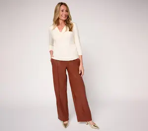 RM Studio x Rebecca Minkoff Petite Pull-On Faux Leather Relaxed Pant