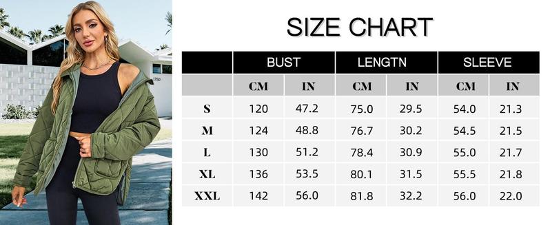 Imily Bela Womens Quilted Puffer Jacket Hooded Long Sleeve Zip Up Winter Coat Lightweight Warm Jackets with Pockets