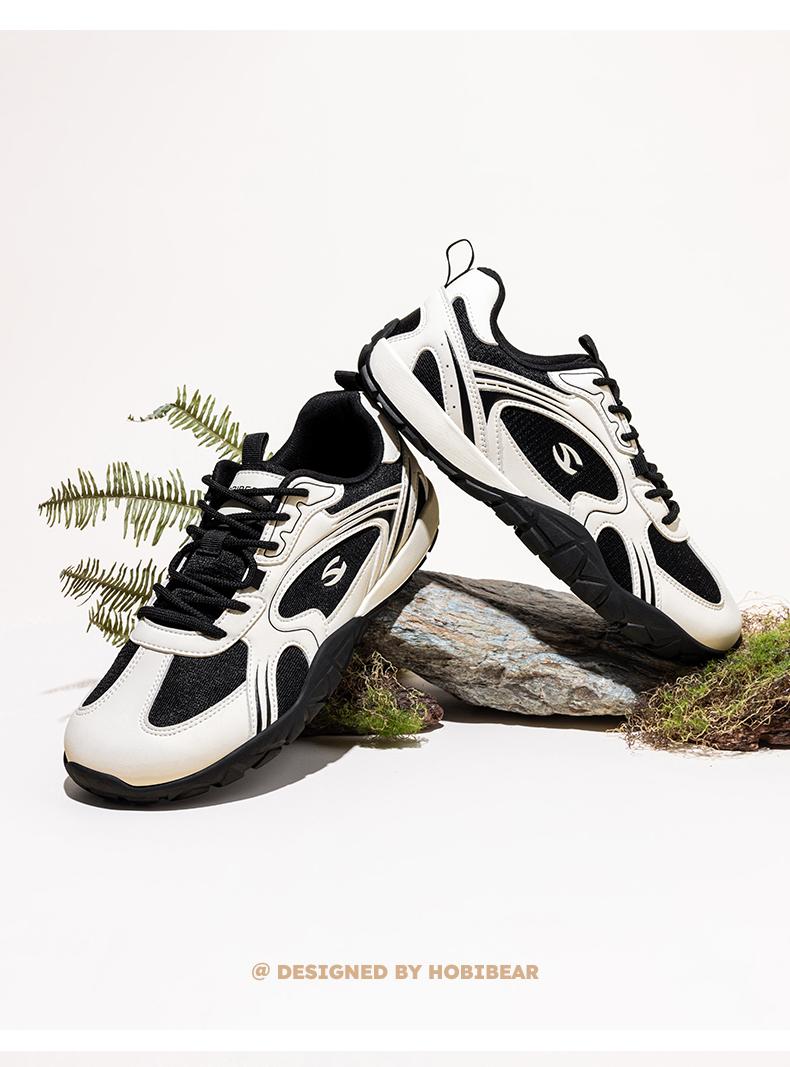 HOBIBEAR Spring/Autumn Women's Training Shoes Breathable Woven Fabric Sneakers with Wide Toes - Comfortable Outdoor Versatile Flats