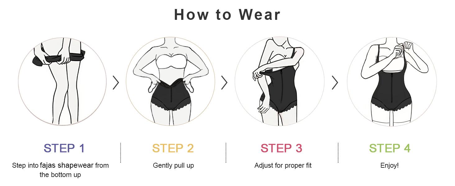 SHAPERX fajas Colombianas Shapewear for Women Tummy Control Bodysuit Womenswear Underwear Lady