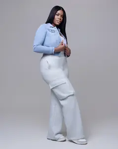 Tall Grey Cargo Sweatpants