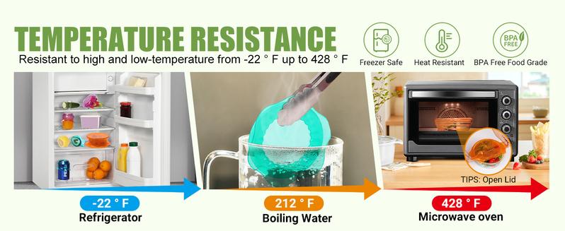 CuLiDing Silicone Stretch Lids for Food Storage Reusable Elastic Bowl Covers for Cups Jars Round & Rectangular Containers Microwave Safe Fridge Covers Multicolor Food Grade Kitchen Utensils & Accessories Kitchenware