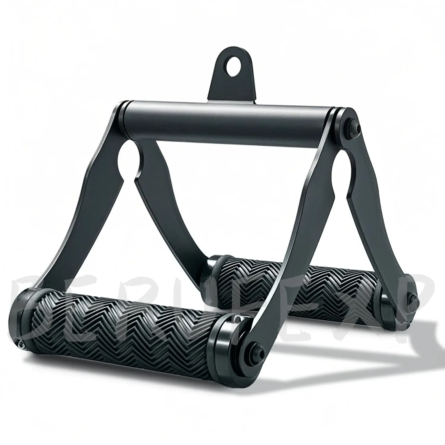 V Bar T-Bar Row Landmine Handle Attachment for Barbell Bars, Double D Handle Non-Slip Rubber Cable Machine Attachments, T-Row Attachment for Olympic Close Grip LAT Pull Down Handle Gym Accessories, Fitness Equipment, Training Equipment