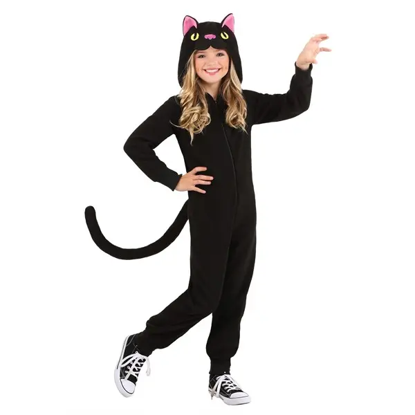 Kids Black Cat Onesie