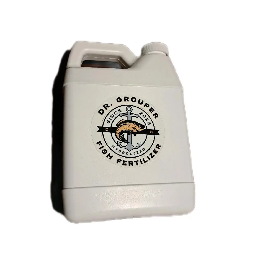 Fertilizer Dr. Grouper's Organic Liquid Fish Fertilizer, Hydrolyzed N-P-K 2-4-1, Packed with Macro & Micronutrients for Optimal Plant Growth & Health
