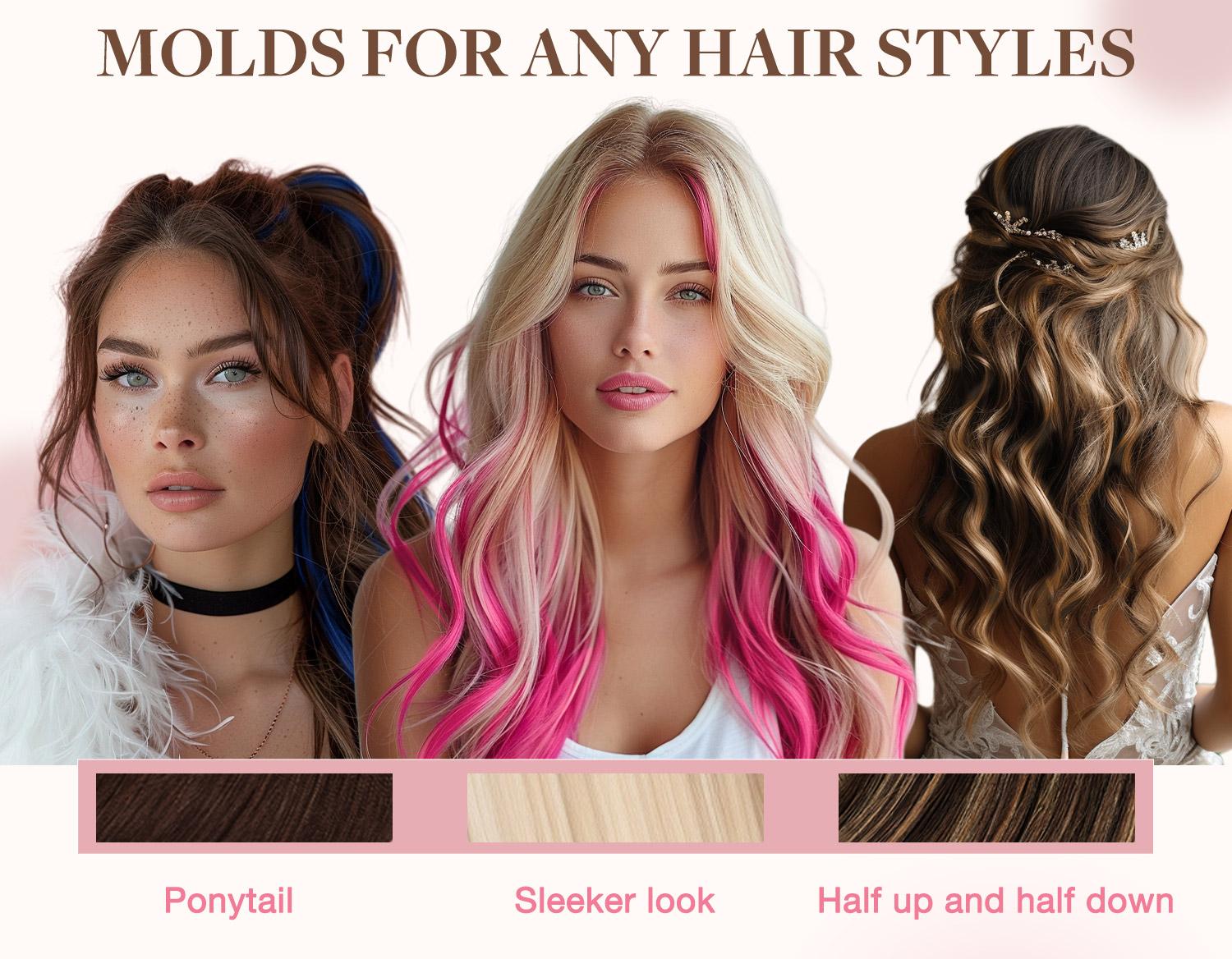 GOOGOO Hair 10pcs Tape in Human Hair Extensions 25g to 30g Natural Straight#Greenish#TikTokShopSpringGlowUp