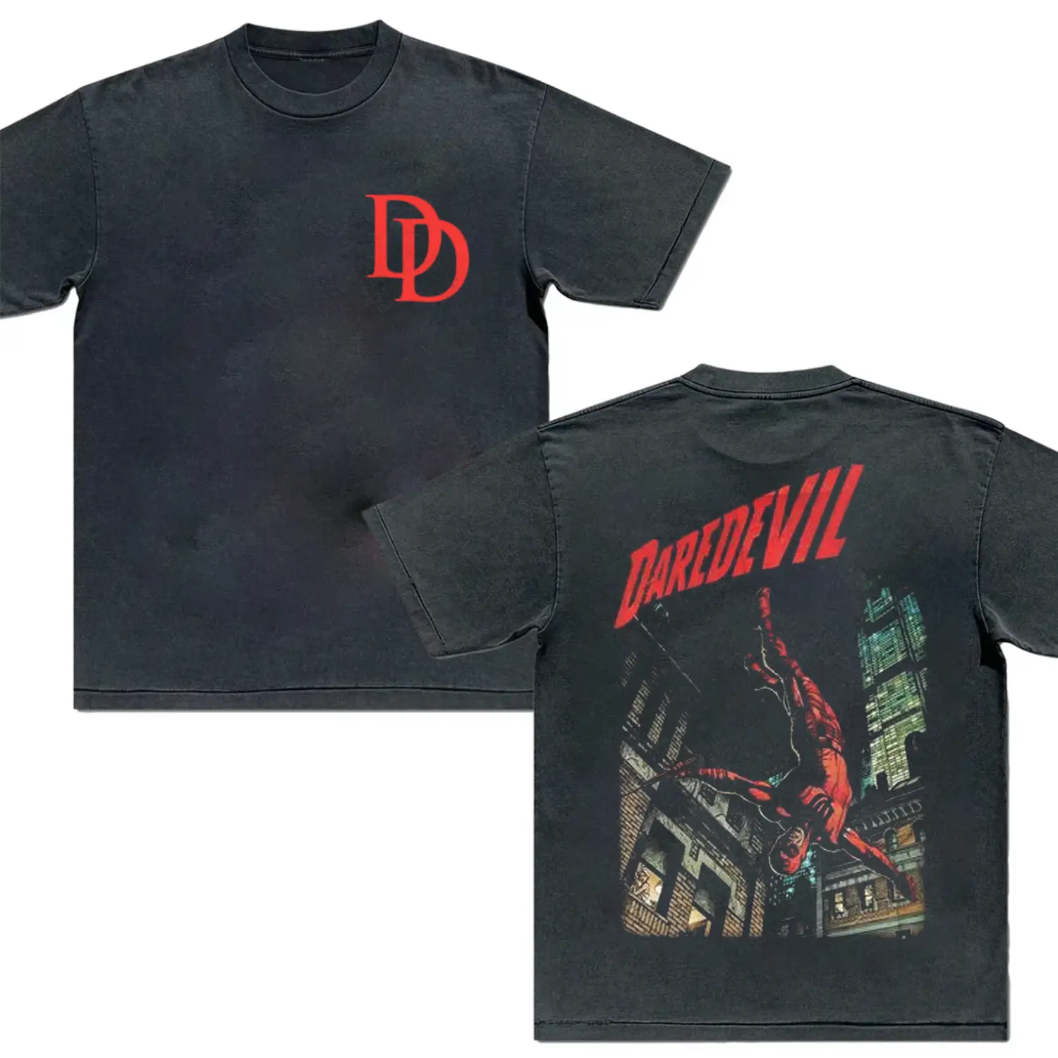Vintage Daredevil Graphic Tees, DD Matt Murdock MCU Sweatshirt, Born Again Comic Hoodie, Cloud Tee Gift for him, Comfort Apparel Gym