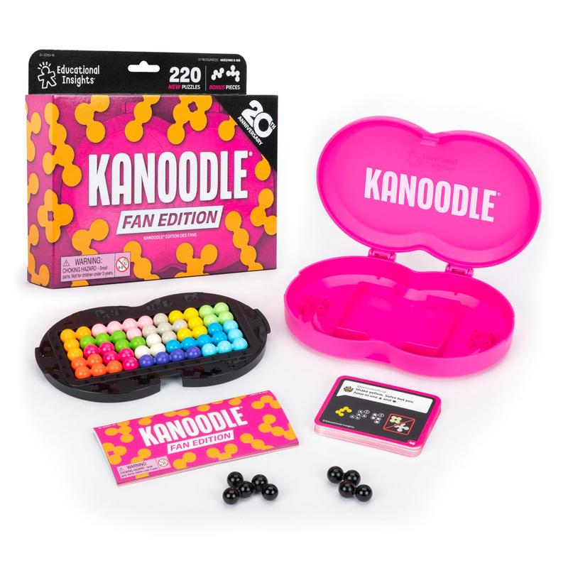 Educational Insights Kanoodle Fan Edition – 20th Anniversary Limited Edition Puzzle Game, Cyan & Magenta, Brain Teaser Toy, Travel Game, Build Logic, Critical Thinking & Problem-Solving Skills