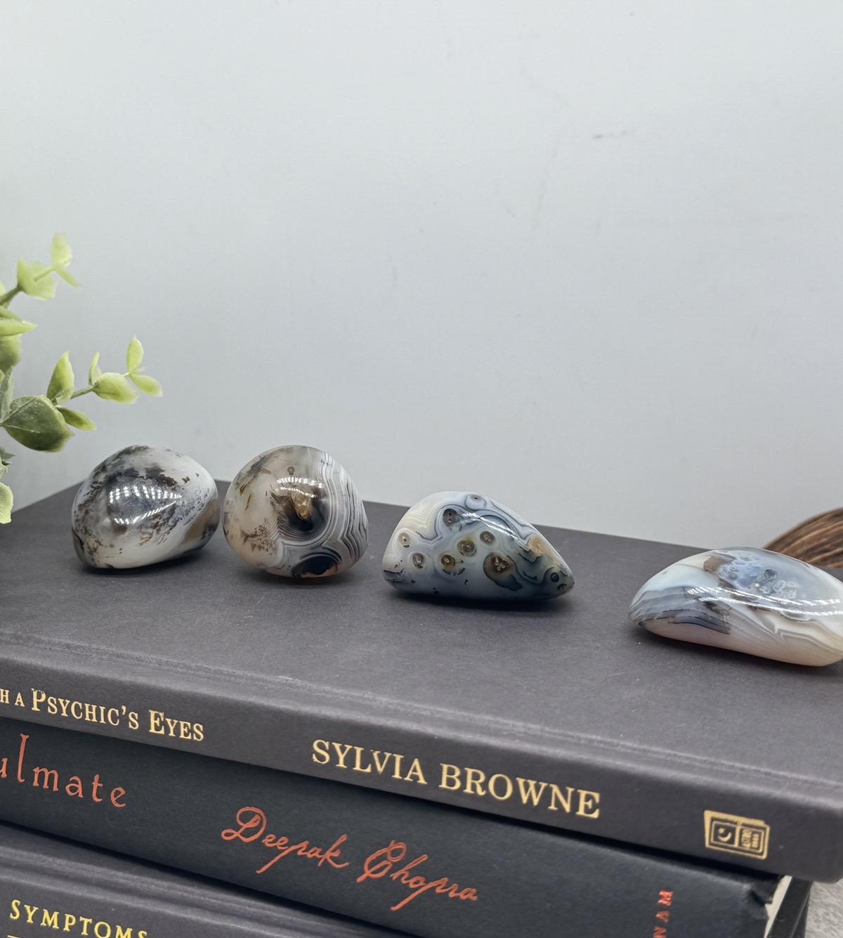 Dendritic Agate Stones Decor Ornaments